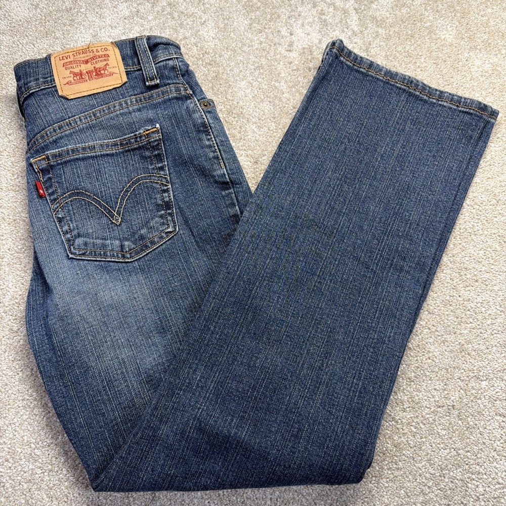 Levis 550 Relaxed Bootcut Blue Jeans Womens 4M‎ (FITS 28 X 28) Denim Stretch